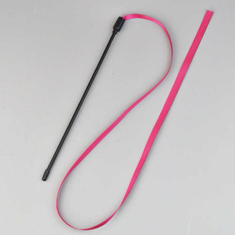 Colorful cat teaser stick double-sided color strip cat teaser color strip cat teaser stick pet cat toy cat teaser stick
