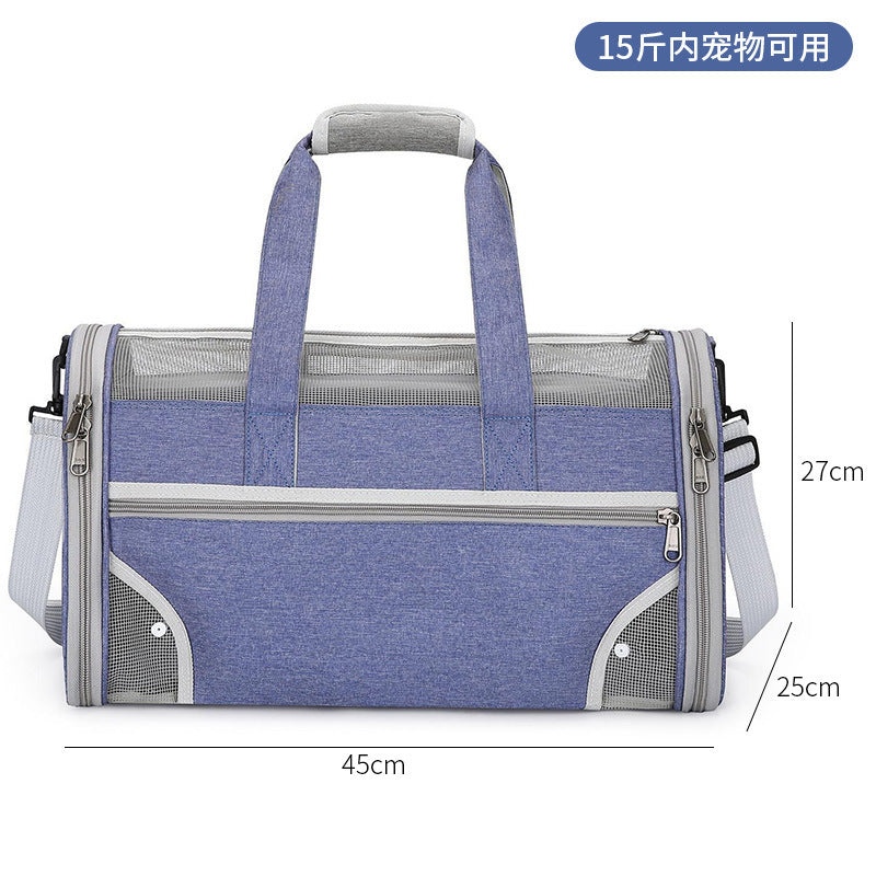 Wholesale cat bag convenient pet folding pet bag cat breathable space capsule single shoulder portable dog backpack