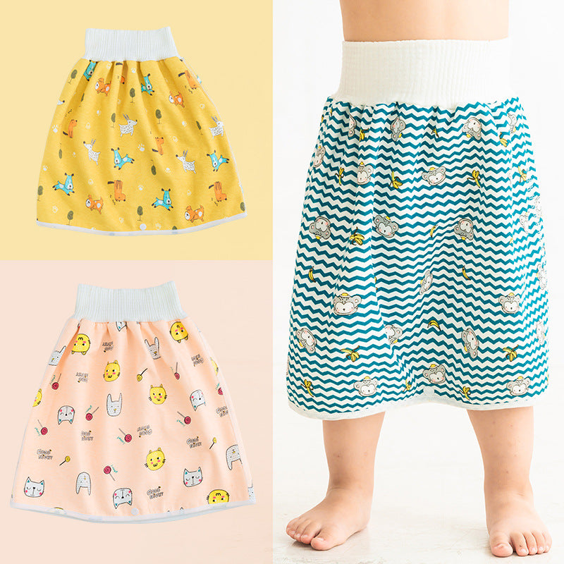 Figge baby diaper skirt diaper-free training pants waterproof and leak-proof washable diaper pocket baby child night urination artifact