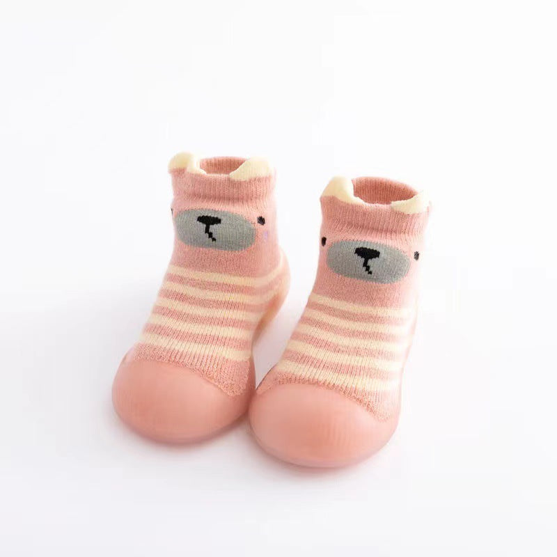 Baby floor socks fall/winter baby toddler shoes soft bottom terry thick socks shoes boys and girls non-slip indoor footwear