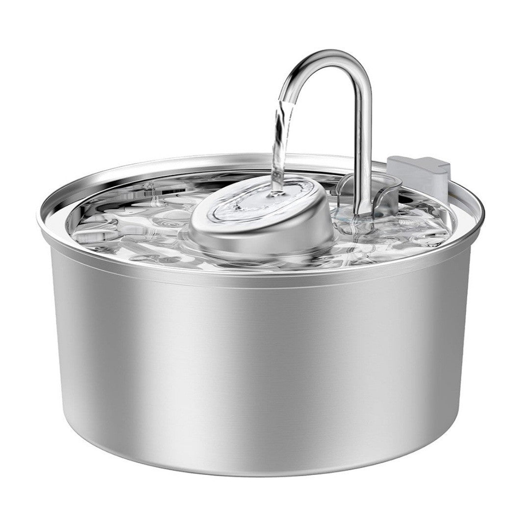 Source factory stainless steel pet smart water dispenser automatic circulation water 3.2L large capacity cat and dog water feeder