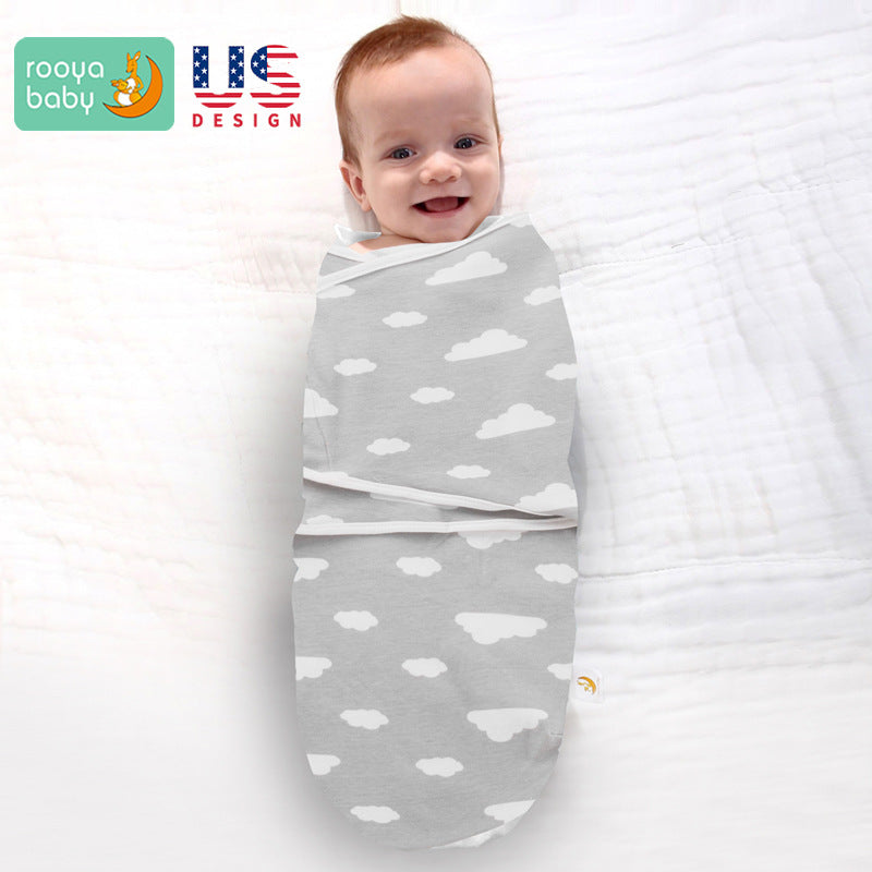 Sleeping bag baby summer pure cotton infant anti-kick is anti-shock baby sleeping bag bag newborn factory spot