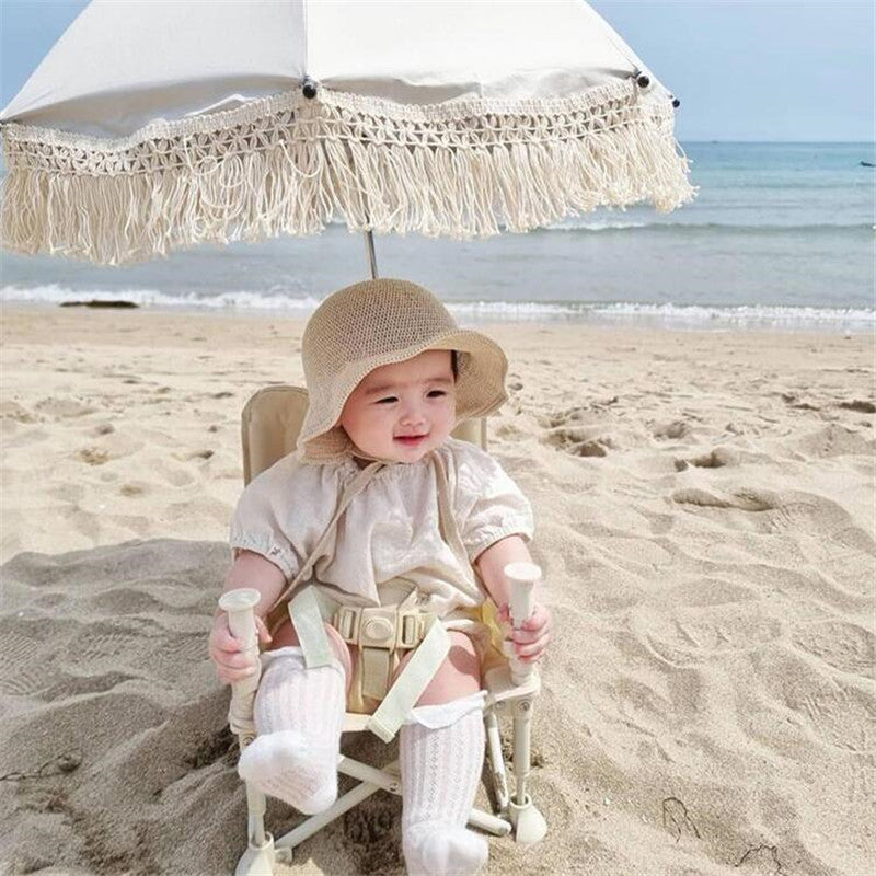 INS explosive lace bohemian children's outdoor stroller parasol baby beach sun protection UV umbrella