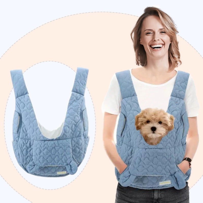 New portable pet chest bag oversized dog bag cat bag soft breathable Bichon bag travel bag pet bag