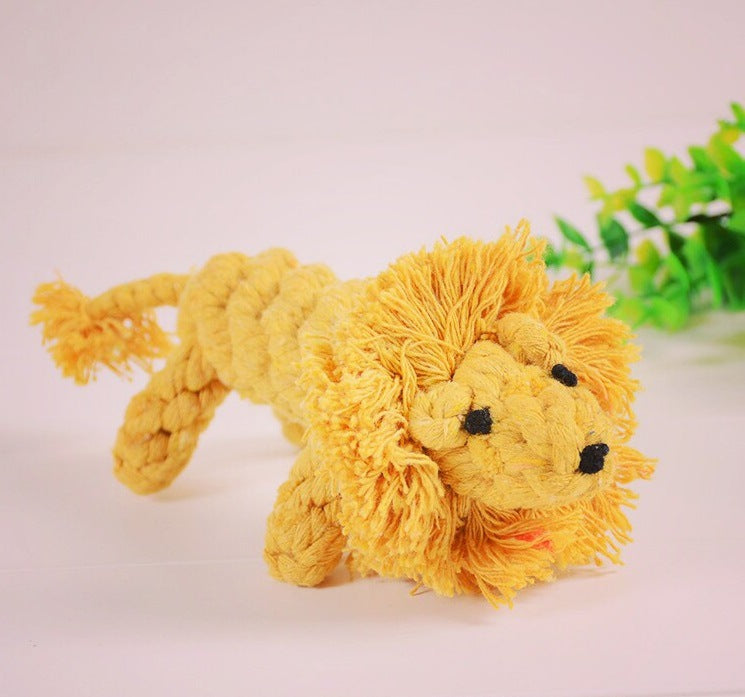 Factory direct sales of pet cotton rope toys, dog teething and chewing resistant toy ropes, hand-woven to relieve boredom and interactive toys