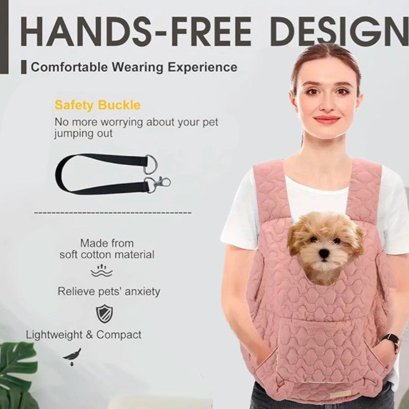 New portable pet chest bag oversized dog bag cat bag soft breathable Bichon bag travel bag pet bag