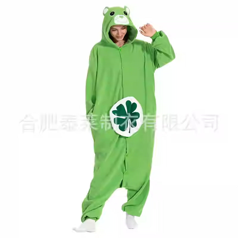 Salamander dragon taming tiger shark lion brown monkey Teletubbies adult cartoon one-piece pajamas Halloween cosp