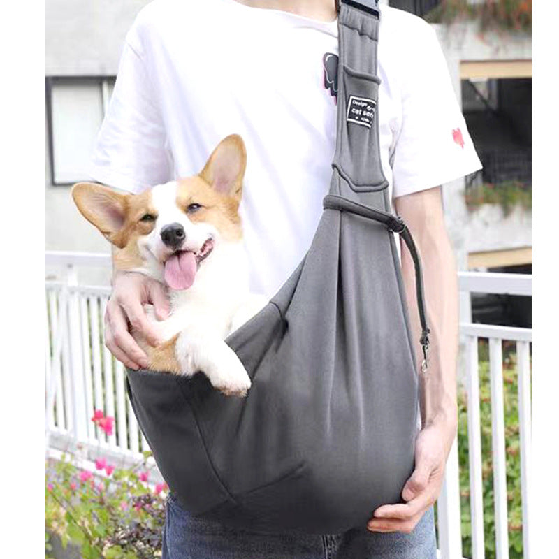 New Amazon Folding Dog Backpack Breathable Pet Outing Bag Pet Bag Single Shoulder Messenger Cat Bag Wholesale