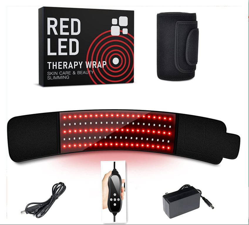 Red light physiotherapy belt, 660/850 three-chip nursing cushion, new vibration massage function, FDA