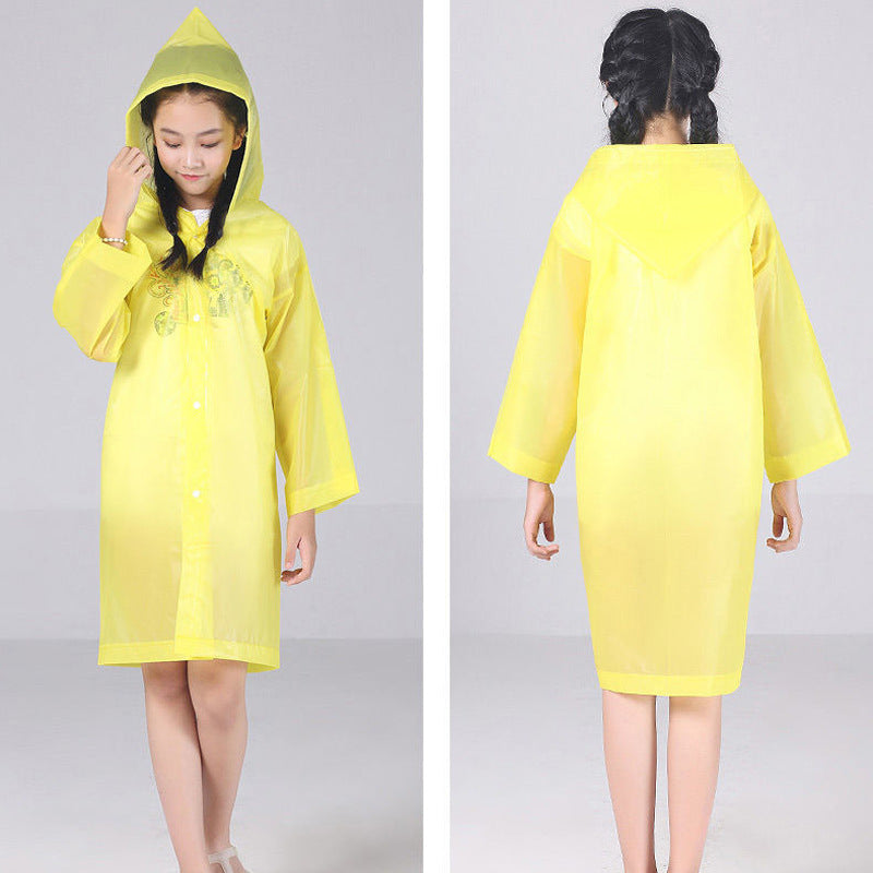 Children's raincoat kindergarten boys and girls baby raincoat primary school students waterproof thick raincoat 0-10 years old