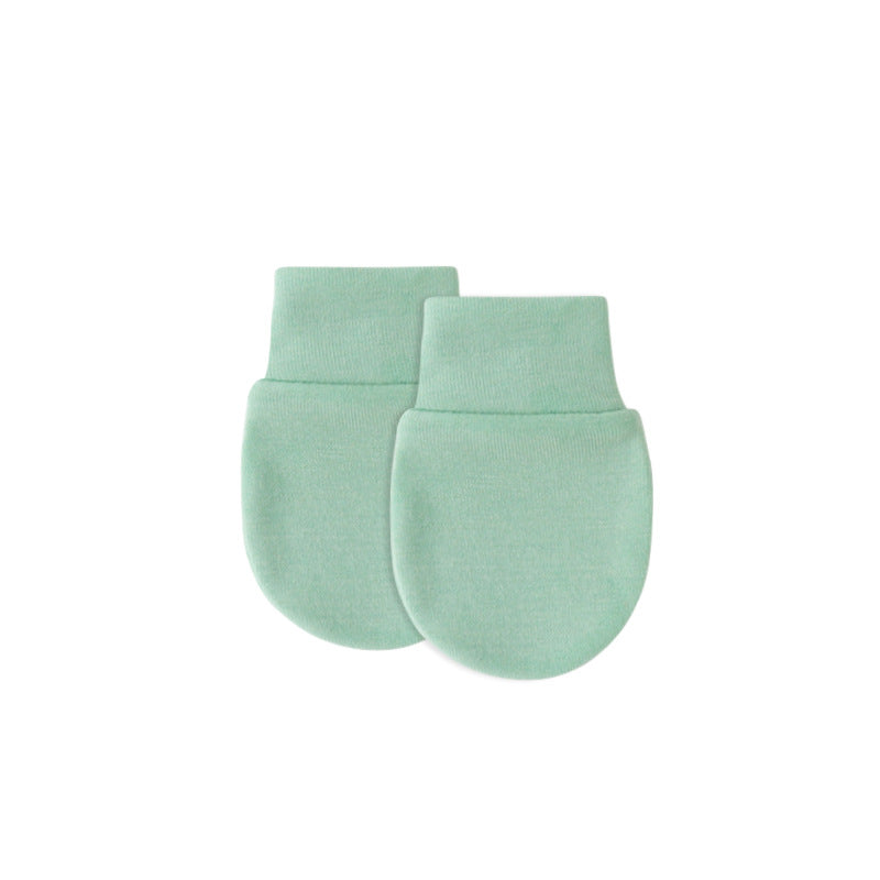 2023 Spring, Summer and Autumn Thin Newborn Anti-scratch Gloves Baby Anti-scratch Face Comfortable Breathable Newborn Baby Protective Gloves