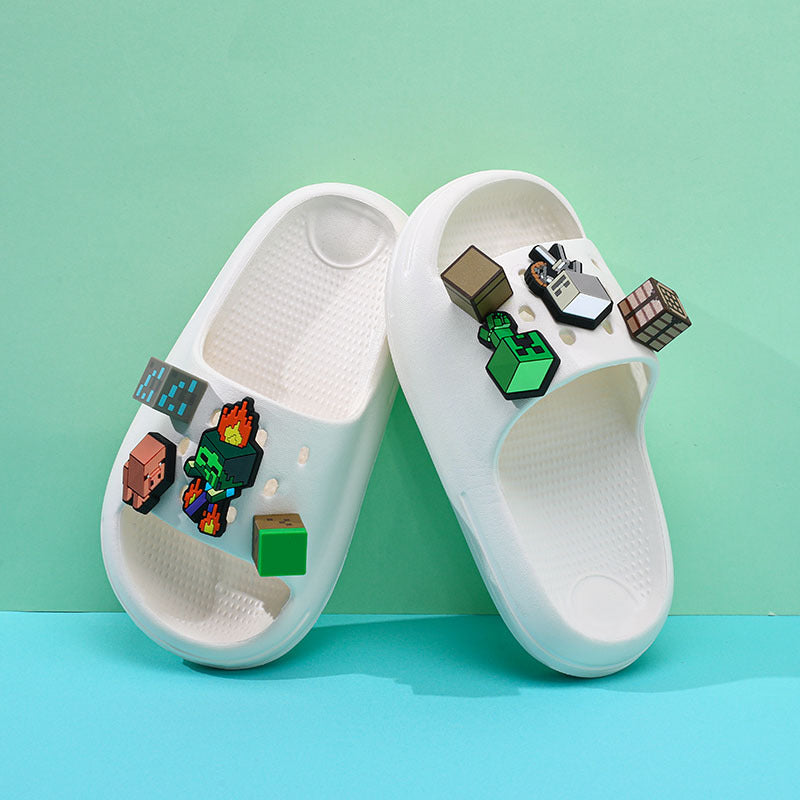 My world children's slippers boys sandals summer new boys baby medium and large children cartoon soft bottom sandals