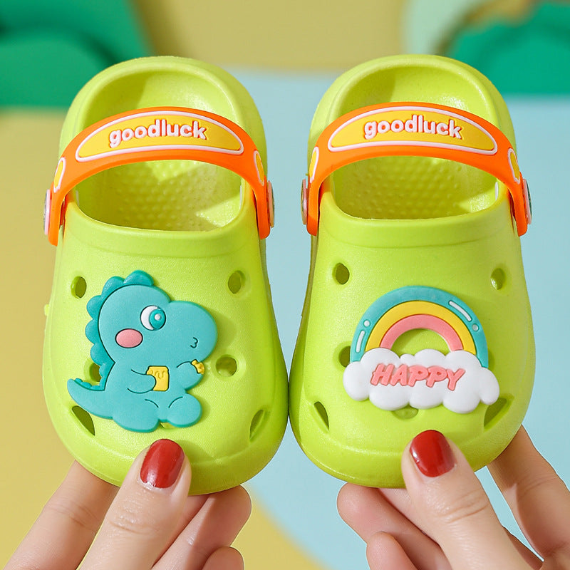 Children's Slippers Summer Girls' Cute Soft Bottom Non-Slip Children's Sandals Children's Infants Baby Hole Shoes Boys