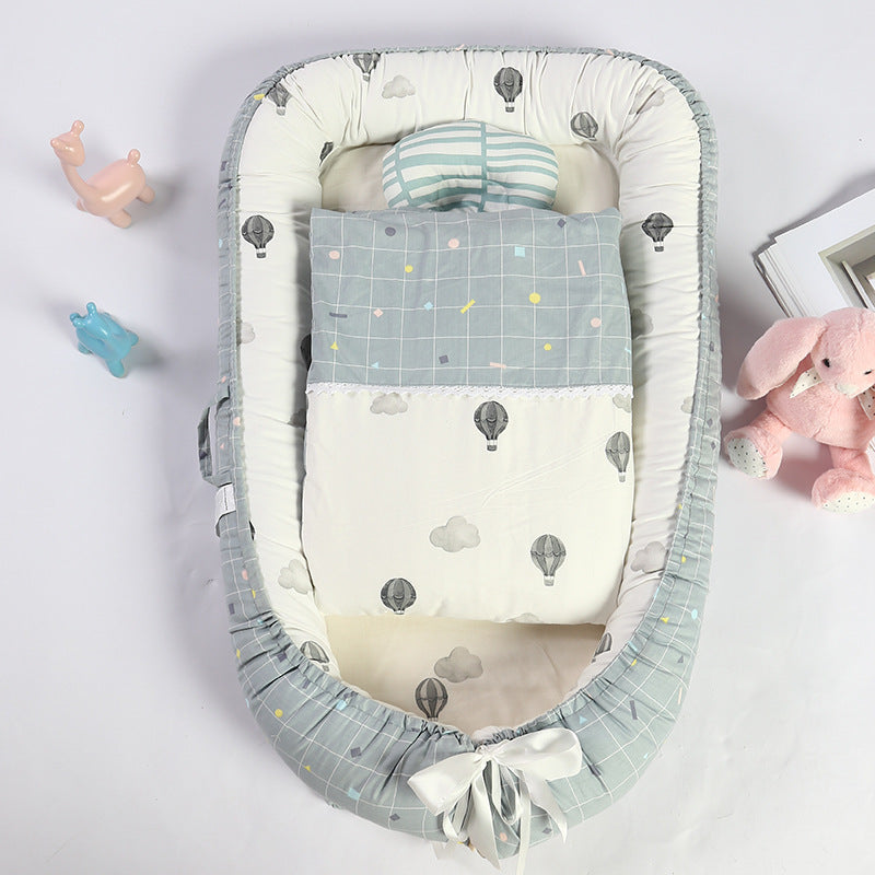 Foreign trade cotton baby bed medium bed American newborn uterus bed bionic bed portable baby bed detachable cross-border