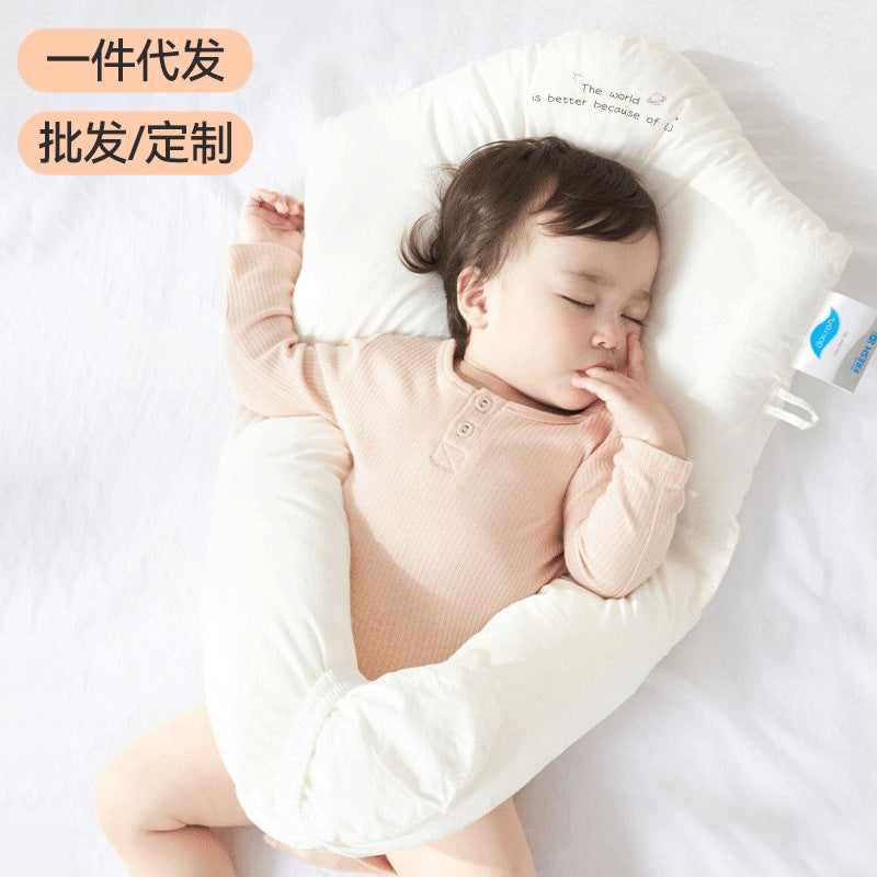 Cross-border product newborn baby shaping pillow 0-18 months old baby anti-tilt head flat head sleeping artifact