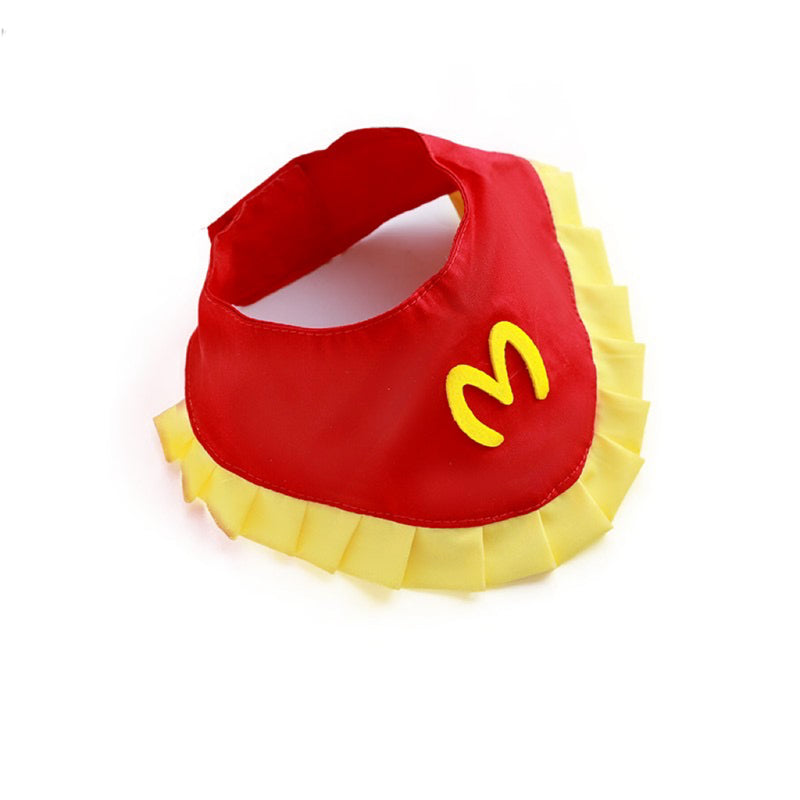 Funny Pet Cat Clothes McDonald's Cute Hat Bib Skirt Waiter British Shorthair American Shorthair Cat Transformation Costume