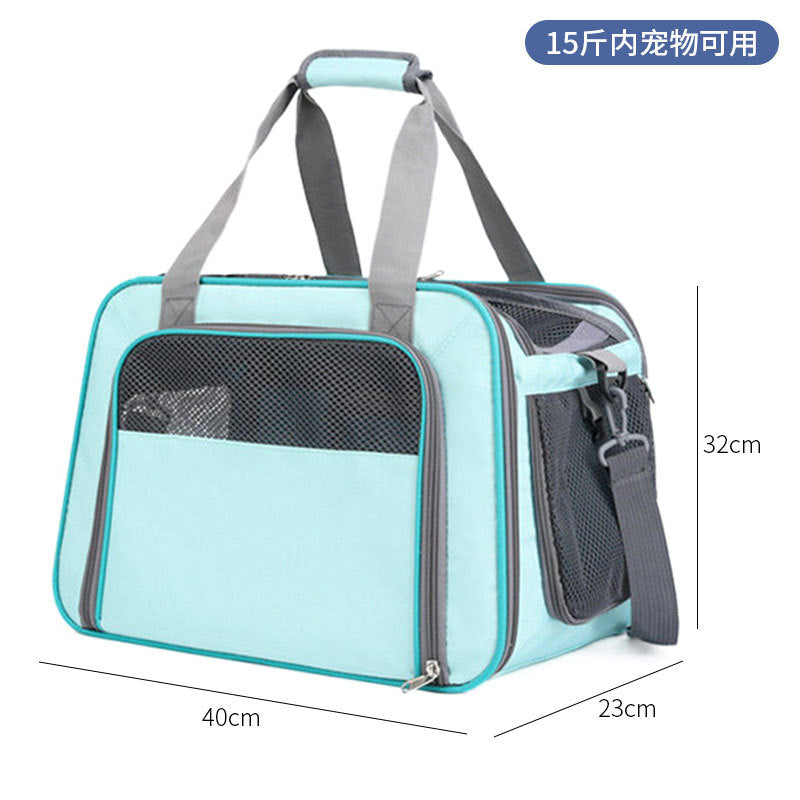 Spot pet bag portable breathable car cat bag hand-held foldable pet box multifunctional dog bag cross-border