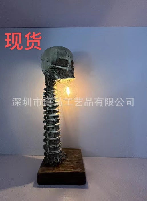 Skeleton Lamp Creative Skull Table Lamp Halloween Horror Props Cross-border New Spot