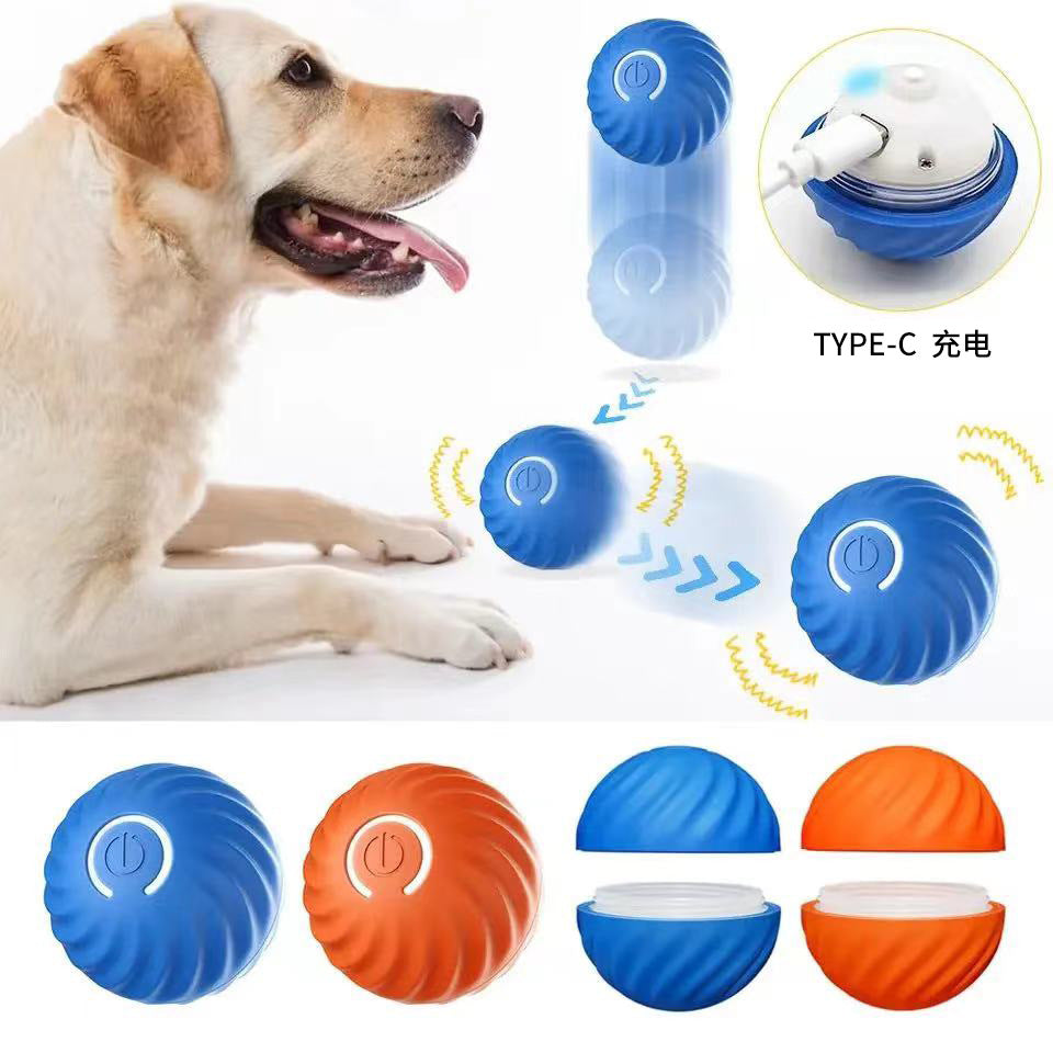 Gravitational jumping ball electric intelligent pet toy cat and dog anti-tamper home wear-resistant and bite-resistant self-entertainment toy wholesale