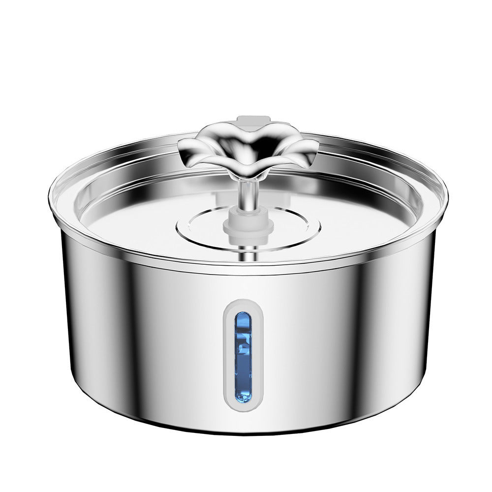 Source factory stainless steel pet smart water dispenser automatic circulation water 3.2L large capacity cat and dog water feeder