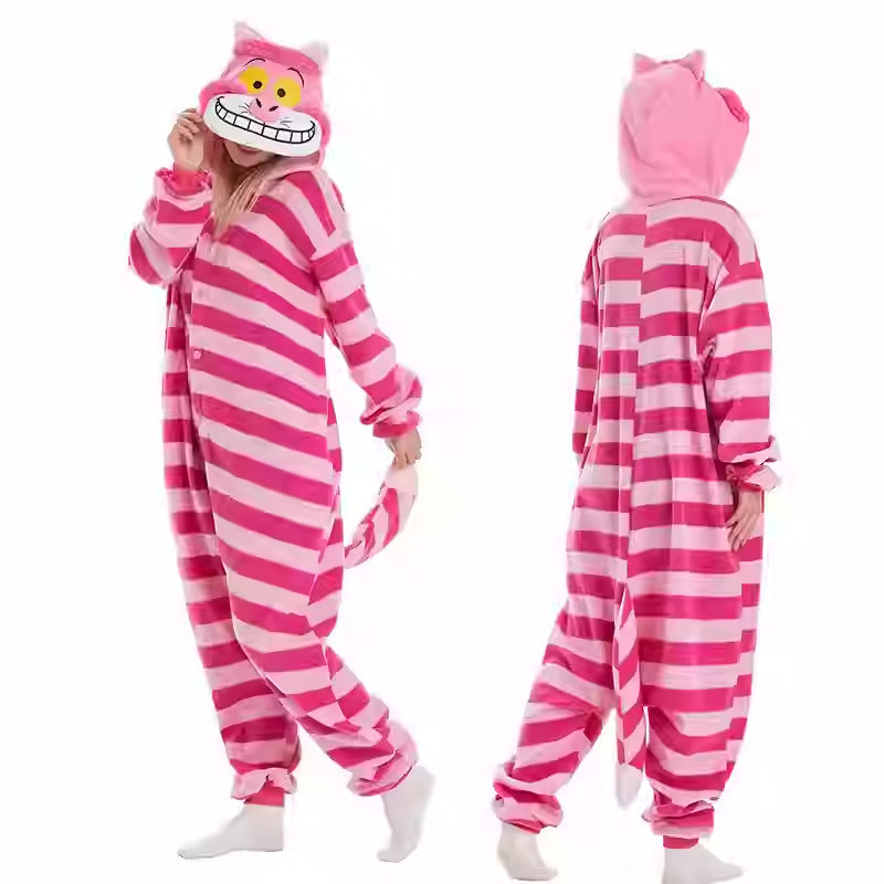 Salamander dragon taming tiger shark lion brown monkey Teletubbies adult cartoon one-piece pajamas Halloween cosp