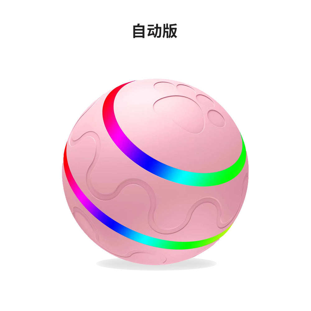 Amazon popular wicked ball new bite-resistant pet toy automatic dog toy ball electric smart ball
