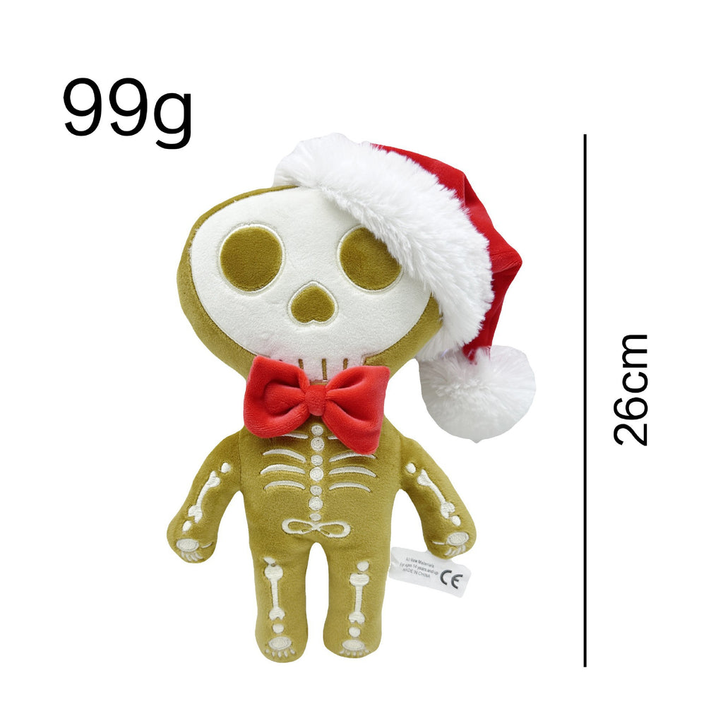 New Zombie Skeleton Plush Halloween Christmas Skeleton Gingerbread Man Plush Doll
