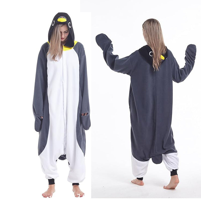 Salamander dragon taming tiger shark lion brown monkey Teletubbies adult cartoon one-piece pajamas Halloween cosp