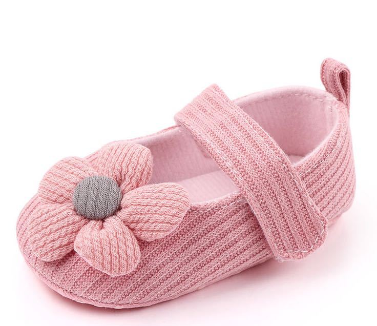 Baby shoes for girls Spring and Autumn style flower princess soft sole toddler shoes baby shoes 0-6-12 months anti-fall girls shoes