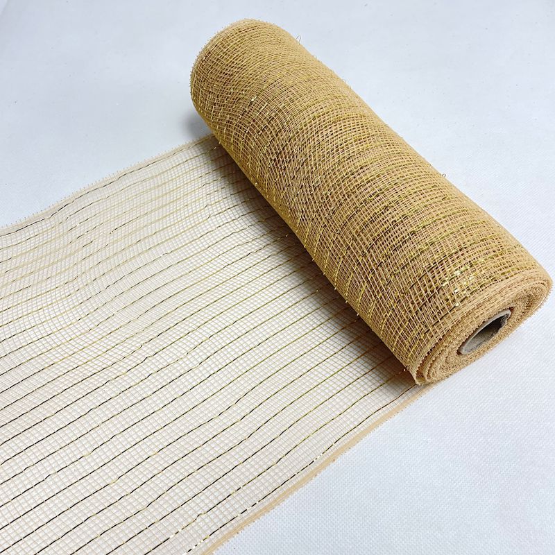 Flower packaging network Amazon Christmas ribbons mesh plastic multiple gold wire mesh Halloween Easter
