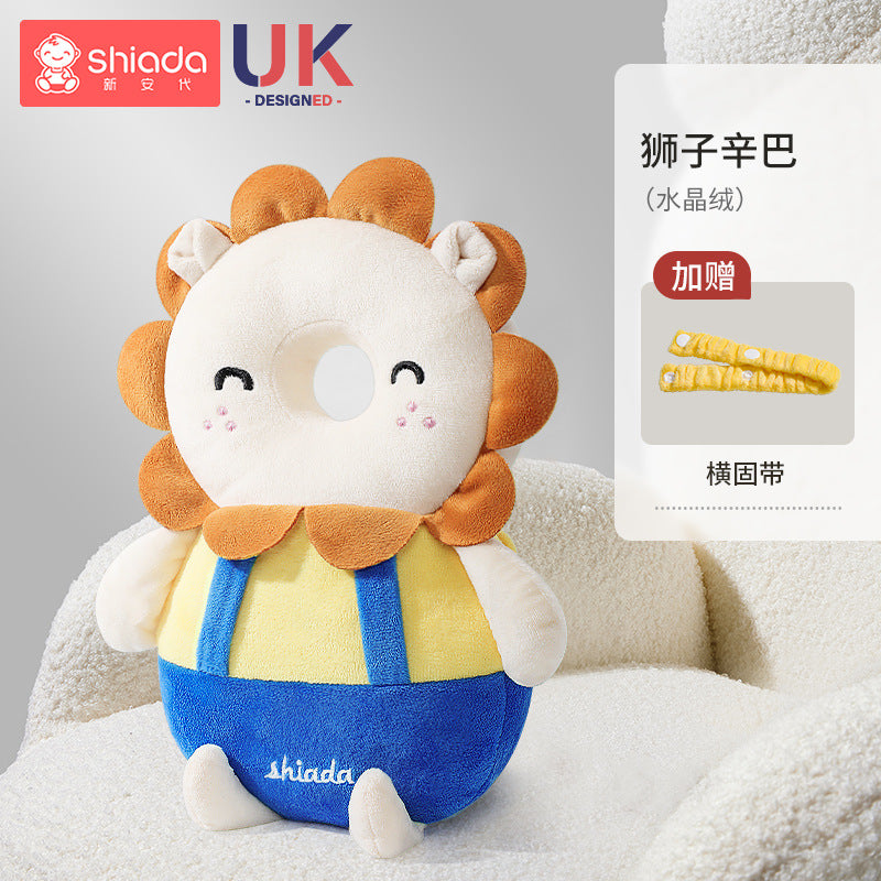 Baby anti-fall pillow baby head protection anti-fall hat cartoon children's toddler pillow anti-collision artifact breathable protective pad