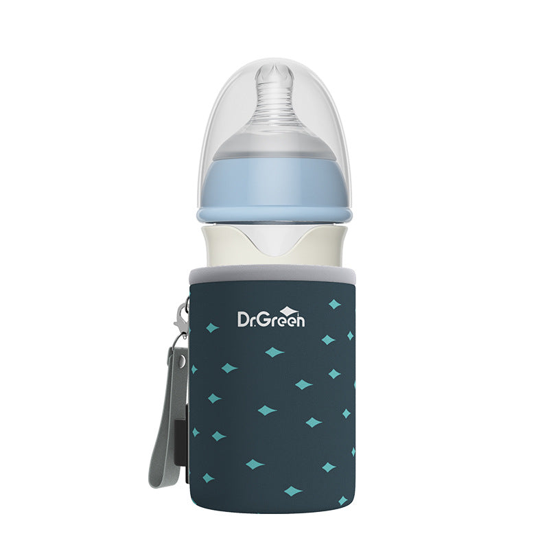 Dr. Green's Constant Temperature Rapidly Brewing Baby Bottle Newborn Baby Goes out and Quickly Brews Night Milk Artifact Night Insulation Heated Baby Bottle