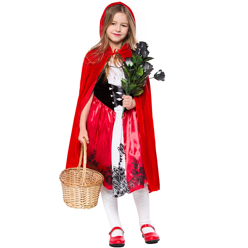 Halloween costumes for children and girls Little Red Riding Hood costumes Halloween masquerade ball Ghost Festival Amazon costumes