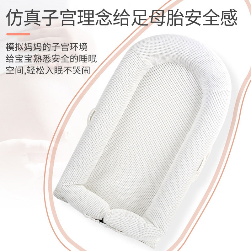 Portable baby crib mid-bed anti-pressure multifunctional movable baby newborn bb game safety bed breathable