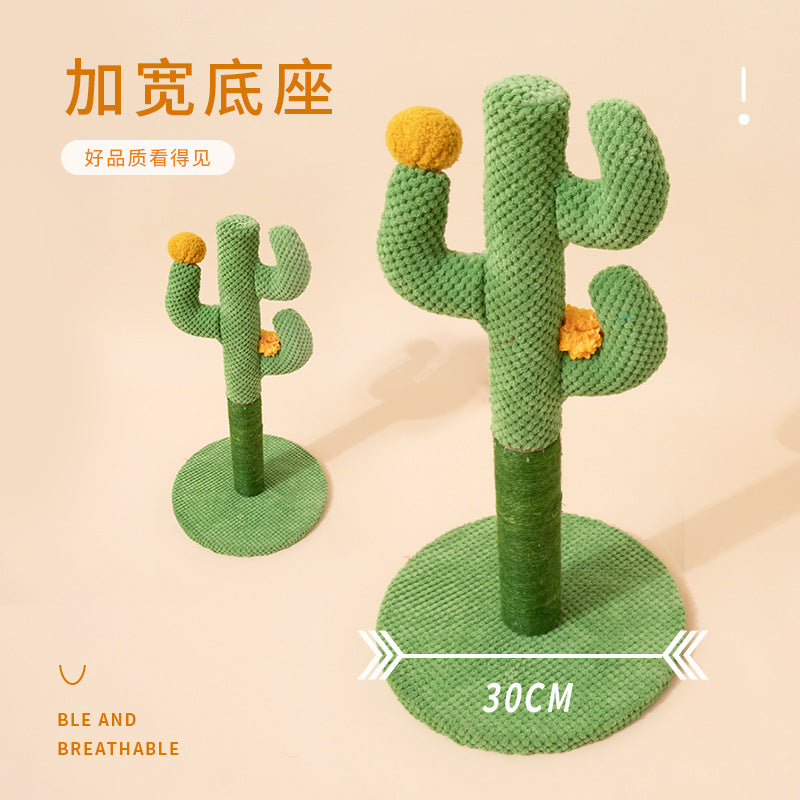 Cross-border cactus cat scratching board sisal cat scratching post pet cat climbing frame cat toy supplies claw scratching
