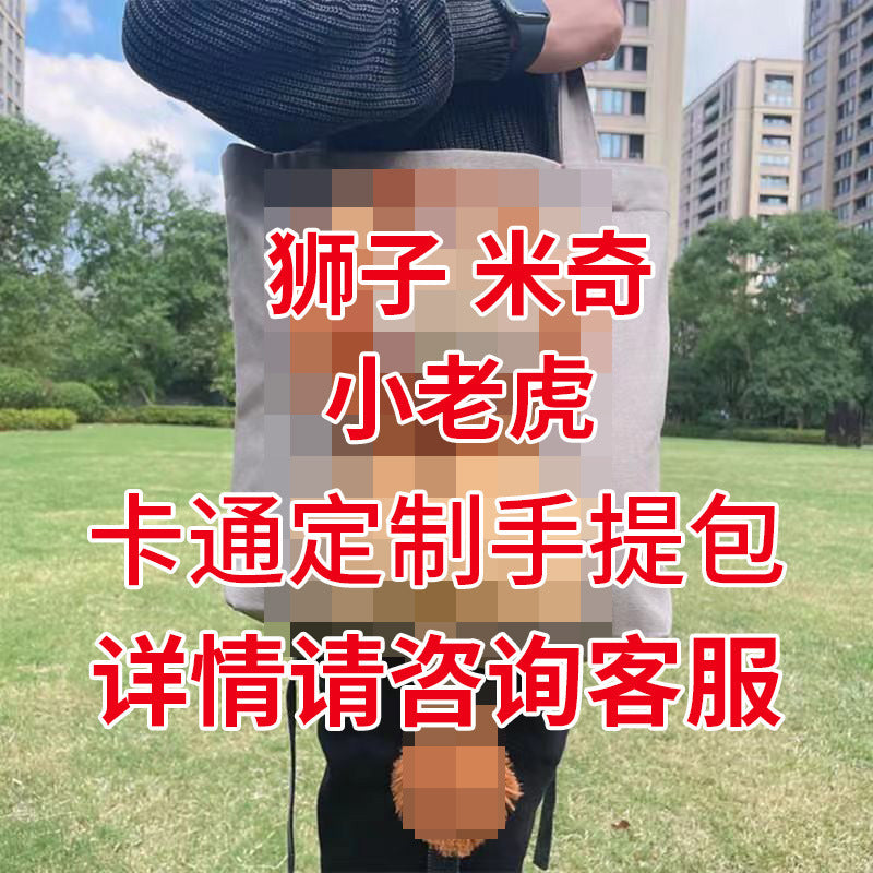 New small lion-shaped shoulder bag with exposed head Cat and dog small pet canvas travel bag pet bag