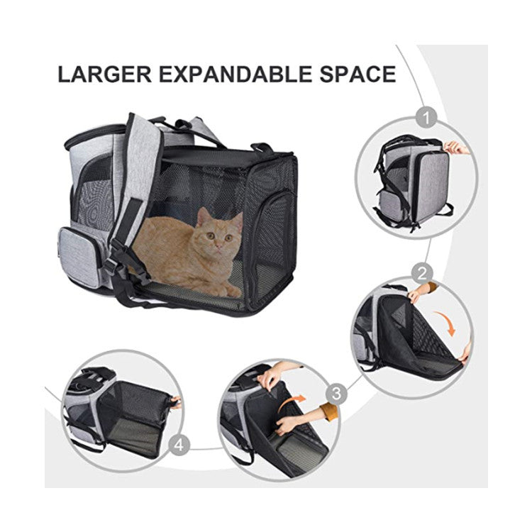 Spot wholesale new cat and dog bag pet bag portable foldable expandable breathable mesh backpack