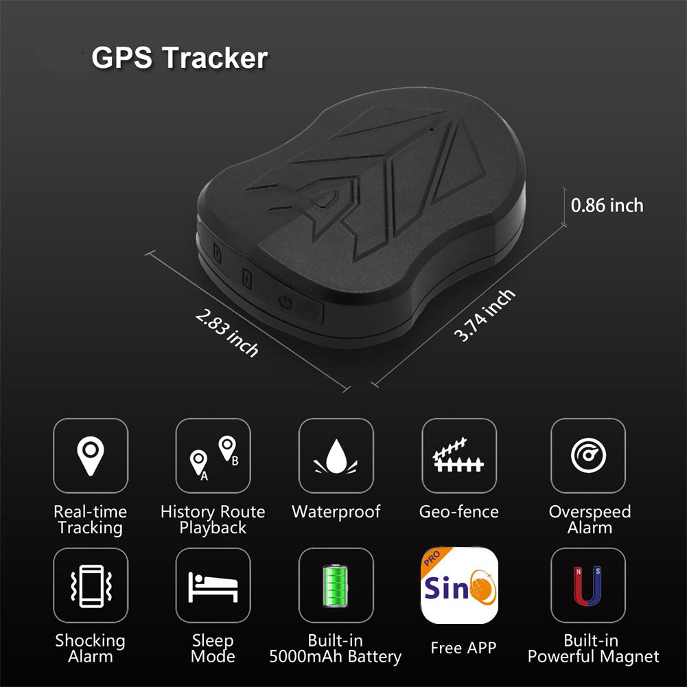 2G cross-border foreign trade 5000 mAh strong magnetic wireless car GPS locator anti-theft device free installation ST-905