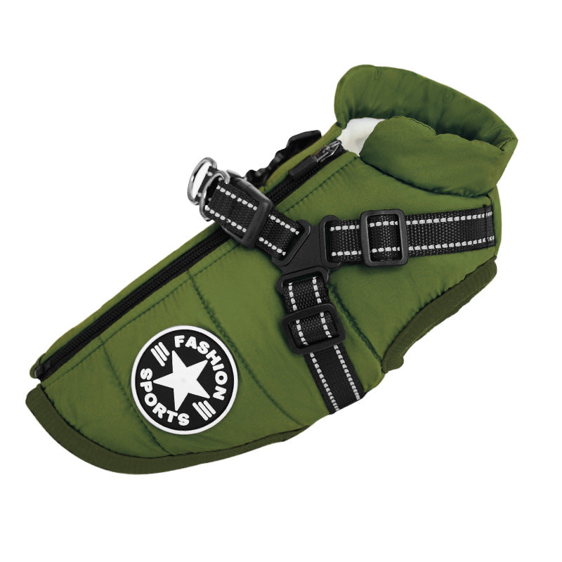 Dog clothes for medium and small dogs vest-style traction rope dog leash Teddy dog chain dog walking rope pet chest harness