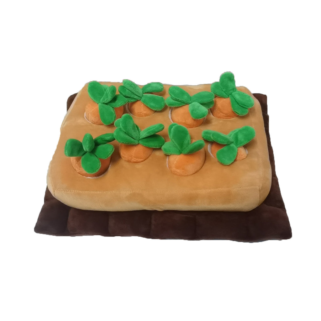 Cross-border radish pulling plush toy pet chewing toy fruit and vegetable field picking mushroom eggplant field parent-child doll