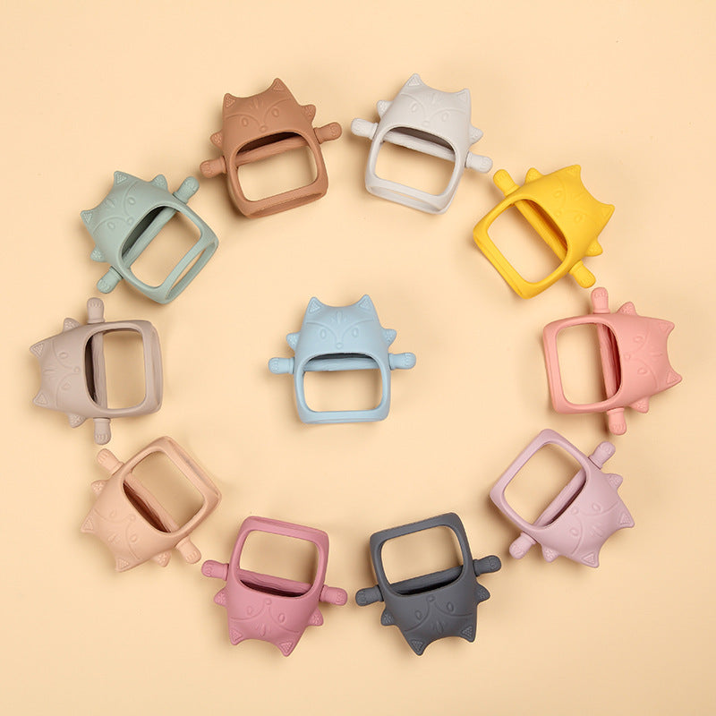 Baby-specific hand protection, baby anti-sucking finger protection, food-grade teether to satisfy the chewing feeling of the baby during teething period
