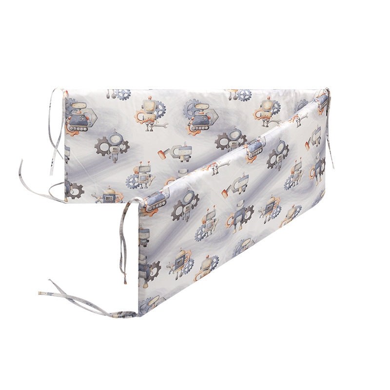 New cross-border hot sale baby crib guardrail toddler bed guardrail baby anti-collision printed pattern crib guardrail wholesale