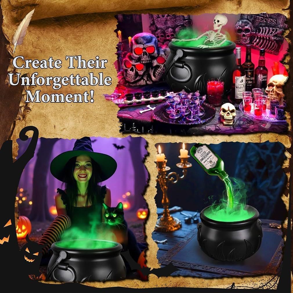 Halloween Gifts Flame Witch Bucket Halloween Decorations Indoor