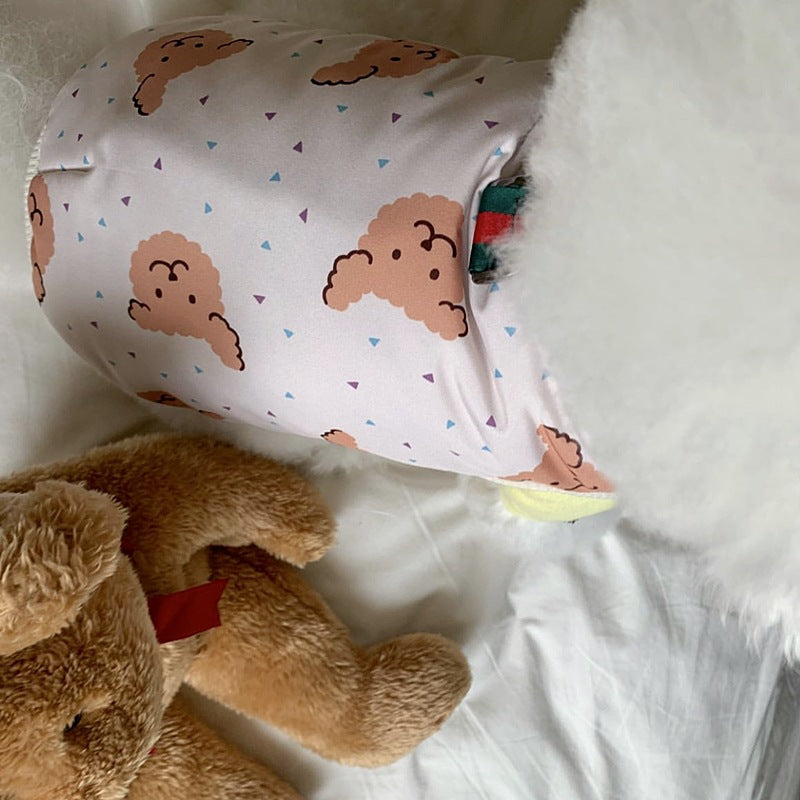 Bixin pet cotton coat can pull cats and small dogs Teddy Bichon Pomeranian autumn and winter clothes dog clothes winter