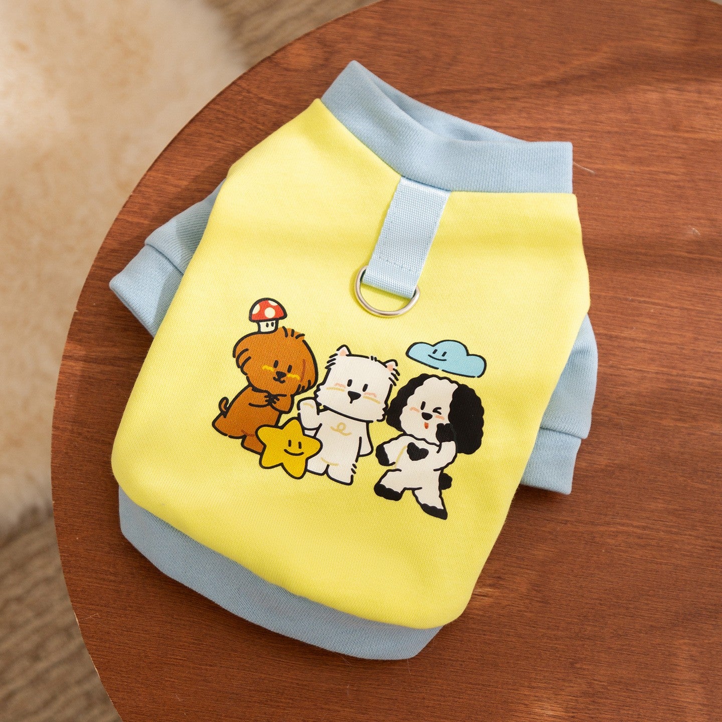 New autumn and winter Korean version dog cute cartoon small and medium-sized dog bear sweatshirt cat Teddy pet dog clothes