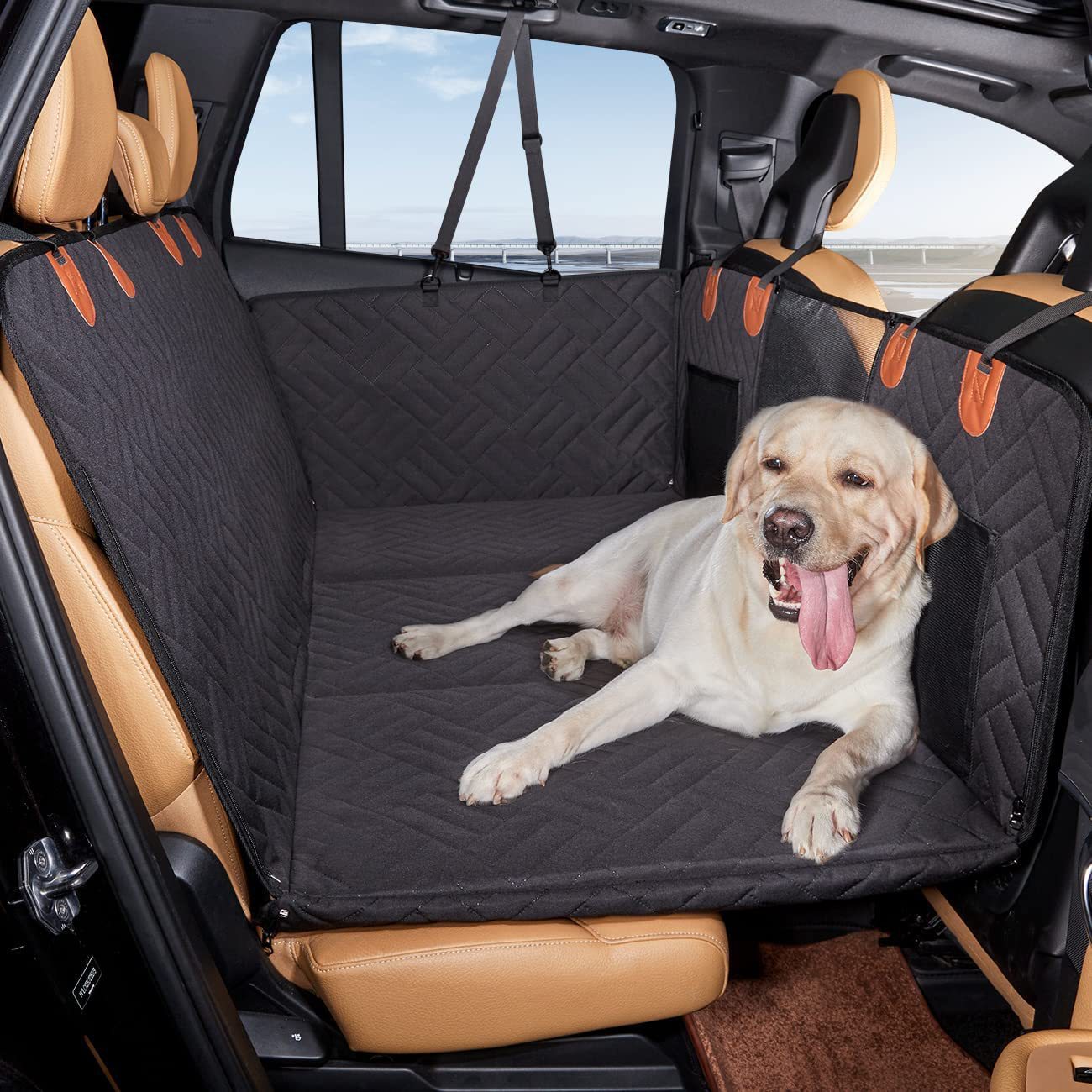 Amazon's new bottom hard high load-bearing car mat waterproof and anti-dirty car mat rear dog mat pet supplies