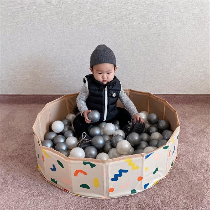 ins Korean style new children's ocean ball pool baby indoor swimming pool toys storage game pool fence foldable