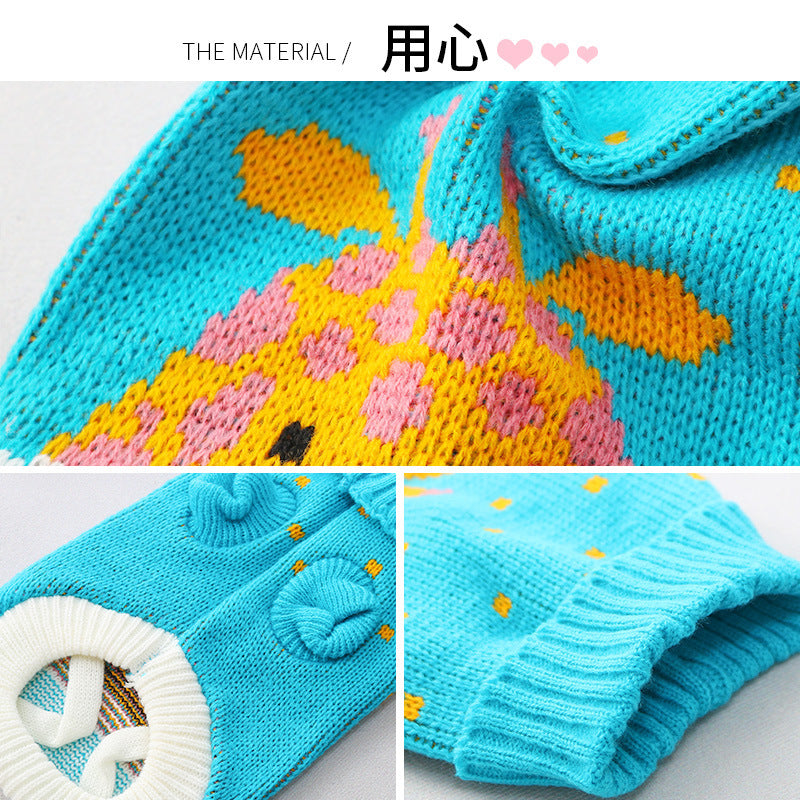 Pet sweater manufacturers in stock Autumn and winter cat and dog clothes Cat and dog sweaters knitted sweaters foreign trade sweaters