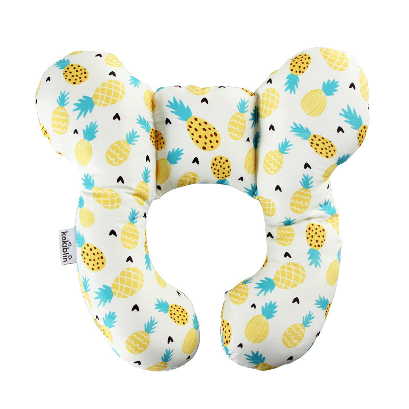 Children's head protection U-shaped pillow stroller fixed head pillow baby car safety seat sleeping head protection neck pillow