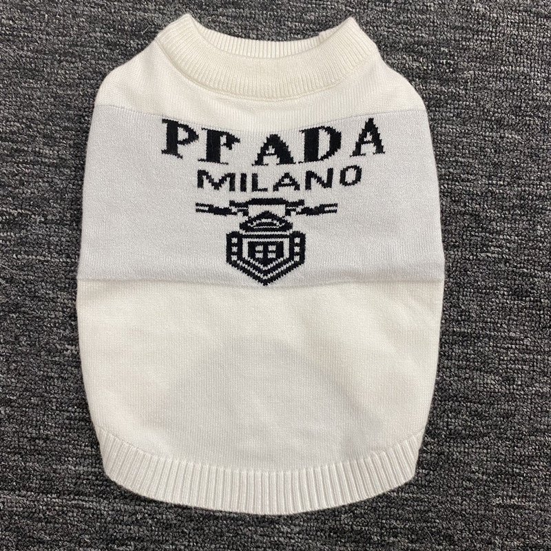 Autumn and winter trendy new knitted pet sweaters cross-border hot-selling cats and dogs warm and comfortable clothes Teddy clothing